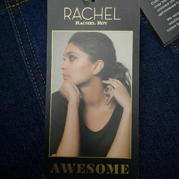 NWT Rachel Roy Awesome Ladies Size 12/31 Hight Rise Dark Wash 26" Straight Pants - Picture 6 of 16